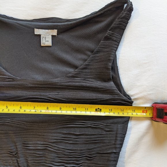 H&M Sleeveless Bodycon Round Scoop Neckline Crepe Lined Dress Black … - Picture 6 of 8